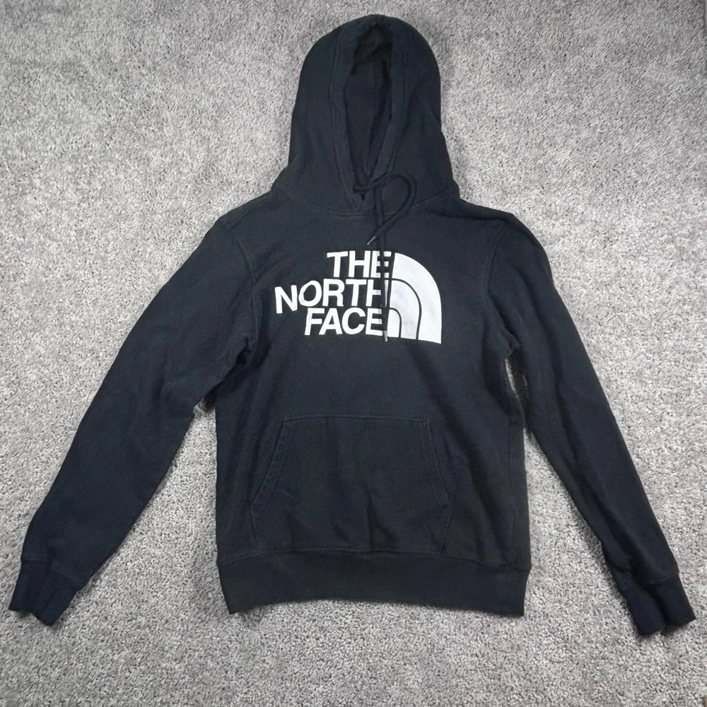 The North Face Hoodie Sweatshirt Pullover Black‎ Logo Graphic Mens